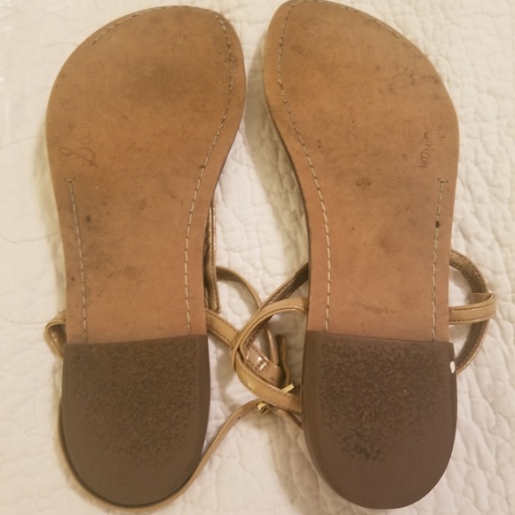 Sam Edelman Gigi Nude Leather Thong Sandals - Picture 4 of 6